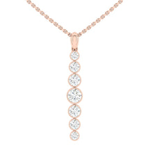 Load image into Gallery viewer, Lucce Carla Tapered Necklace Diamond