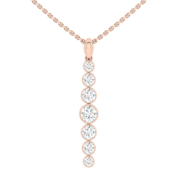 Lucce Carla Tapered Necklace Diamond