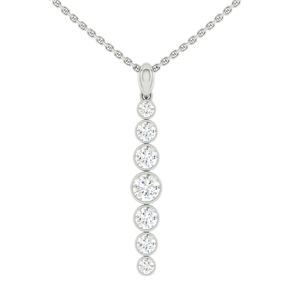 Lucce Carla Tapered Necklace Diamond