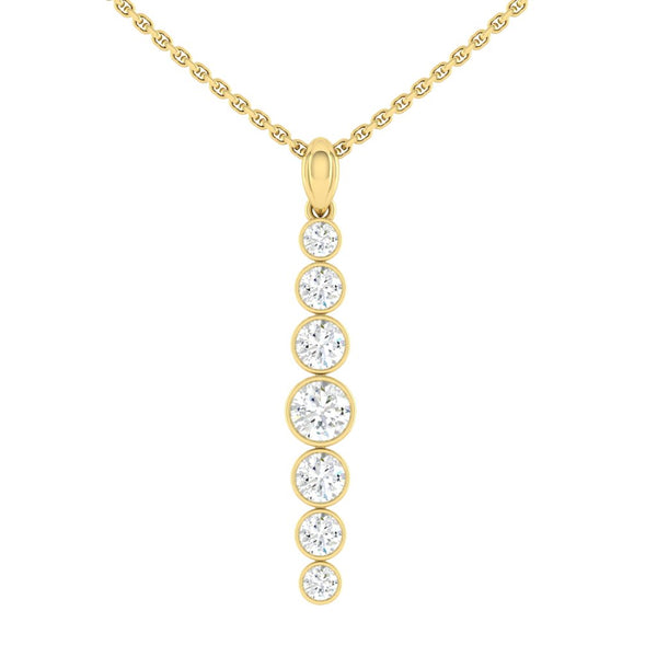 Lucce Carla Tapered Necklace Diamond