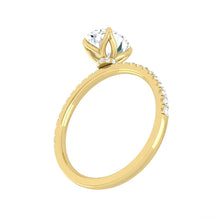 Load image into Gallery viewer, Lucce Lucia Halo Pave Oval Moissanite