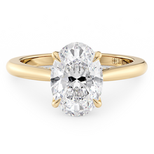 Load image into Gallery viewer, LUCCE CUSTOM AZALEA™ 4-Prong Oval Lab Diamond 2.49ct D VVS2 IGI 14K Yellow Gold
