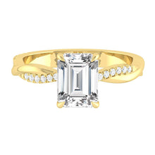 Load image into Gallery viewer, Lucce Fiore Emerald Moissanite