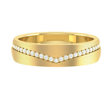 Load image into Gallery viewer, LUCCE CALEB™ Luxe Half Eternity Brushed 4mm 14K Yellow Gold