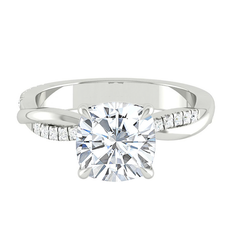 Cushion Lab Diamond Engagement Ring Wedding Rings Gold Jewelry Manila Philippines Moissanite