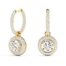 Load image into Gallery viewer, Lucce Montevalle Dangling Earrings Diamond