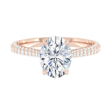 Load image into Gallery viewer, Lucce Azalea Luxe Oval Moissanite
