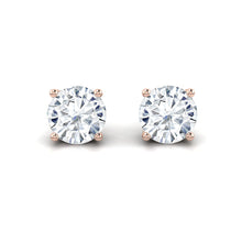 Load image into Gallery viewer, Lucce Kaela Earrings Round Moissanite