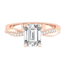 Load image into Gallery viewer, Emerald Lab Diamond Engagement Ring Wedding Rings Gold Jewelry Manila Philippines Moissanite