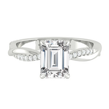 Load image into Gallery viewer, Emerald Lab Diamond Engagement Ring Wedding Rings Gold Jewelry Manila Philippines Moissanite
