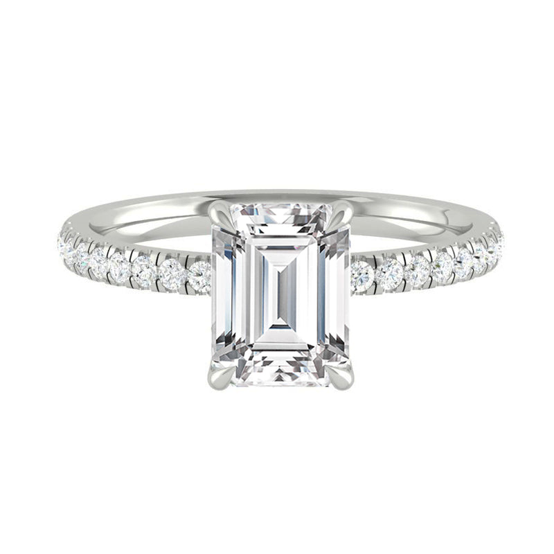 Lucce Lucia Pavé Emerald Moissanite