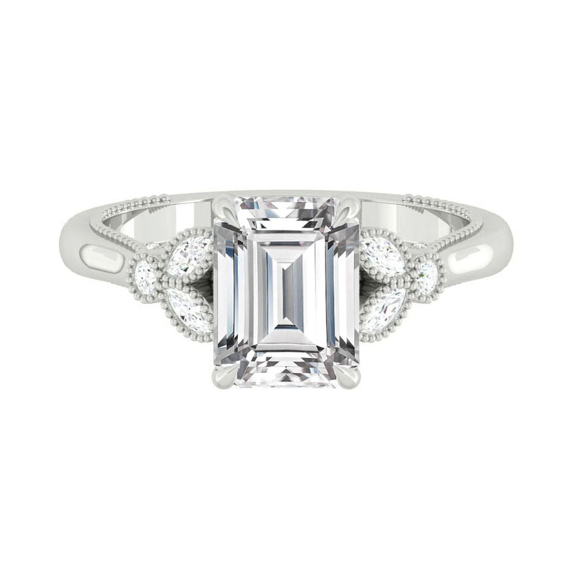 Lucce Stella Emerald Moissanite