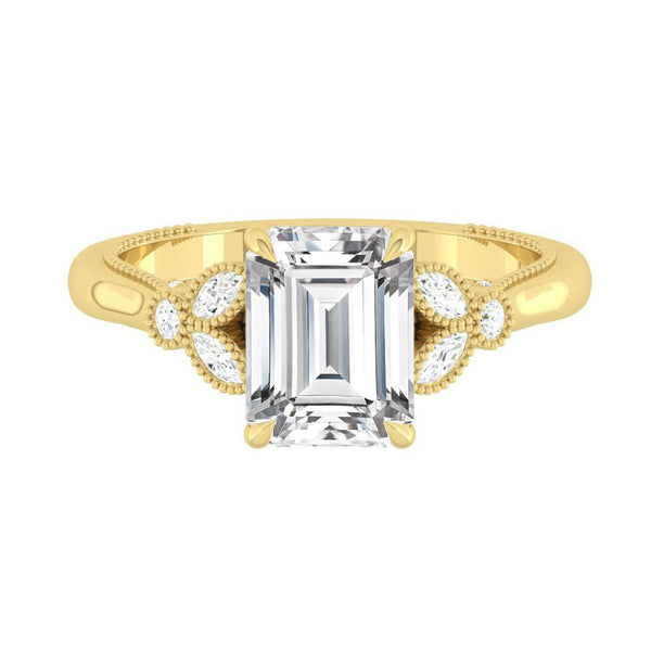 Lucce Stella Emerald Moissanite