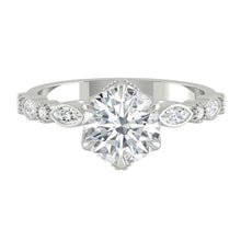 Load image into Gallery viewer, Lucce Christine Round Moissanite