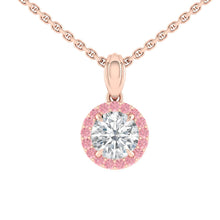 Load image into Gallery viewer, Lucce Montevalle Rosé Necklace Round Diamond
