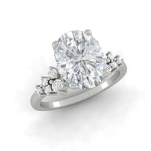Load image into Gallery viewer, Lucce Ellia Oval Moissanite