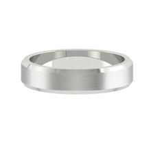 Load image into Gallery viewer, Lucce Greco Brushed 4mm 14K White Gold