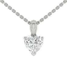 Load image into Gallery viewer, Lucce Kaela Heart Necklace Lab Diamond 1.05ct D VVS2 Ex IGI 14K White Gold