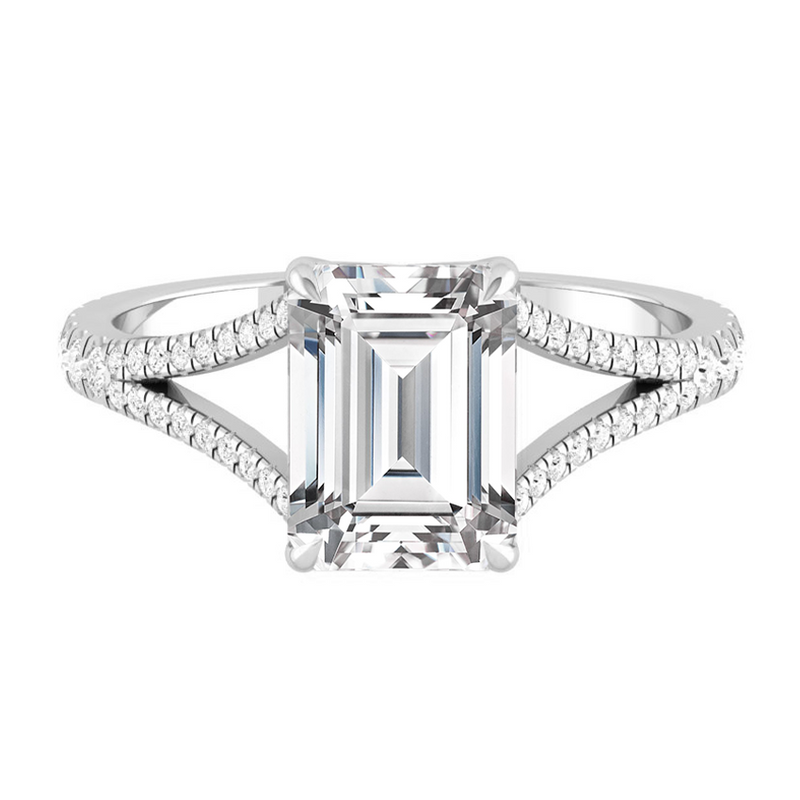 Lara Emerald Lab Diamond 1.64ct D VVS2 Ex IGI Platinum