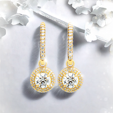 Load image into Gallery viewer, Lucce Montevalle Dangling Earrings Diamond
