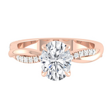 Load image into Gallery viewer, Oval Lab Diamond Engagement Ring Wedding Rings Gold Jewelry Manila Philippines Moissanite