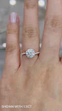 Load and play video in Gallery viewer, Petal Moissanite Engagement Ring with Pink Diamonds Philippines