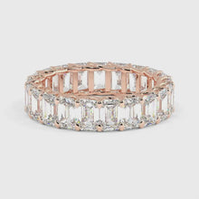 Load and play video in Gallery viewer, Rivera Emerald Eternity Moissanite