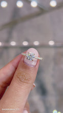 Load and play video in Gallery viewer, Lucia Halo Pave Round Moissanite Yellow Gold Engagement Ring Manila, Philippines