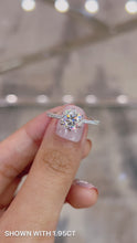 Load and play video in Gallery viewer, Castela Pavé 1.95ct SUPERNOVA Moissanite 14K White Gold
