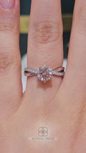 Load and play video in Gallery viewer, Lucce Fiore Sei Pink Diamond with Infinity Pave Band and Petal Prongs in Platinum
Manila, Philippines