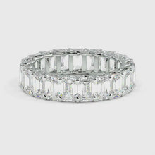 Load and play video in Gallery viewer, Rivera Emerald Eternity Moissanite