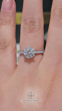 Load and play video in Gallery viewer, Lucce Azalea Pave Round Diamond with Petal Prongs in Platinum
Manila, Philippines