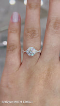 Load and play video in Gallery viewer, Jamila 1.95ct SUPERNOVA Moissanite 14K Rose Gold
