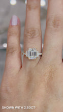 Load and play video in Gallery viewer, Catherine 2.80ct SUPERNOVA Moissanite 14K Yellow Gold
