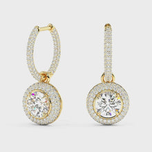Load and play video in Gallery viewer, Lucce Montevalle Dangling Earrings Diamond