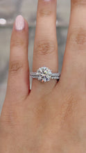 Load and play video in Gallery viewer, Azalea Luxe Round Diamond Platinum