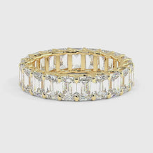 Load and play video in Gallery viewer, Rivera Emerald Eternity Moissanite