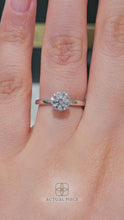 Load and play video in Gallery viewer, Lucce Verona Round Lab Diamond 0.82ct E VVS2 Id IGI 18K White Gold