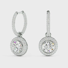 Load and play video in Gallery viewer, Lucce Montevalle Dangling Earrings Diamond