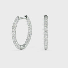 Load and play video in Gallery viewer, Lucce Montevalle Dangling Earrings Diamond