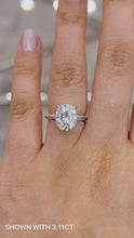 Load and play video in Gallery viewer, Danielle 3.11ct SUPERNOVA Moissanite 14K White Gold
