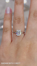 Load and play video in Gallery viewer, Sapienza Emerald 1.90ct SUPERNOVA Moissanite 14K White Gold
