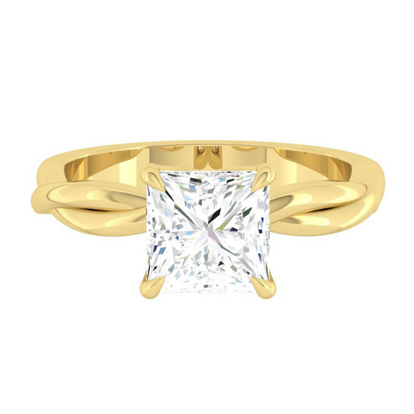 Lucce Fiore Solitaire Princess Diamond
