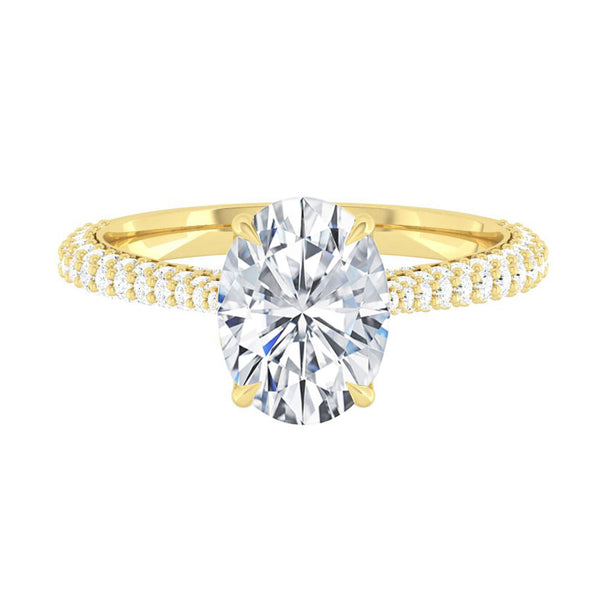 Lucce Azalea Luxe Oval Moissanite