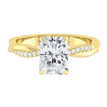 Load image into Gallery viewer, Radiant Lab Diamond Engagement Ring Wedding Rings Gold Jewelry Manila Philippines Moissanite