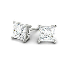 Load image into Gallery viewer, Princess Diamond Earrings with Hidden Halo Philippines
