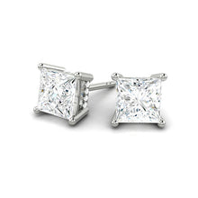 Load image into Gallery viewer, Princess Diamond Earrings with Hidden Halo Philippines