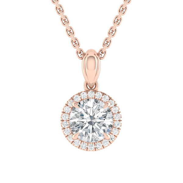 Lucce Montevalle Necklace Round Diamond