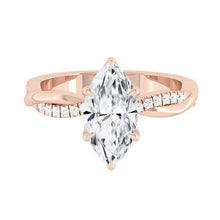 Load image into Gallery viewer, Lucce Fiore Marquise Moissanite
