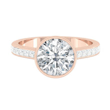 Load image into Gallery viewer, Lucce Carla Channel Round Diamond
